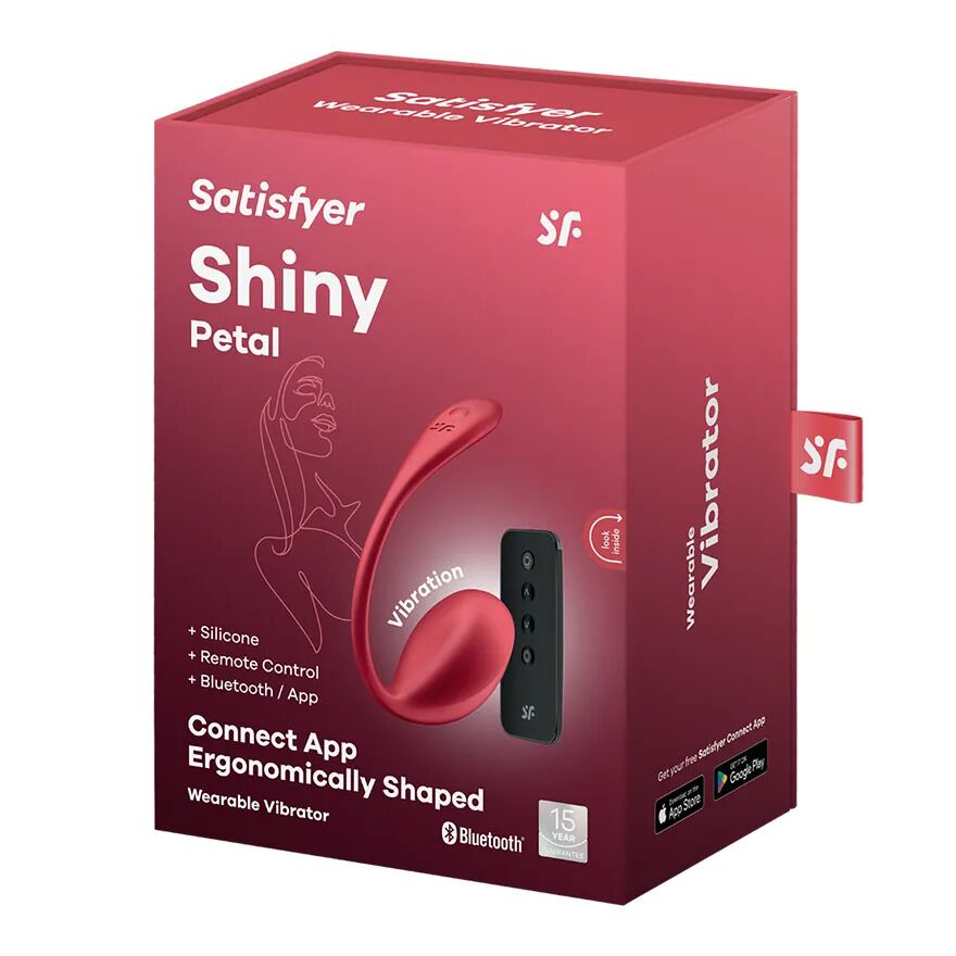 фото Смарт-віброяйце Satisfyer Shiny Petal Connect App, керування зі смартфона