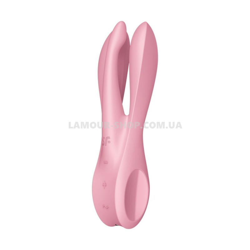 Satisfyer Кліторальний вібратор Satisfyer Threesome 1 Pink фото фото Кліторальний вібратор Satisfyer Threesome 1 Pink