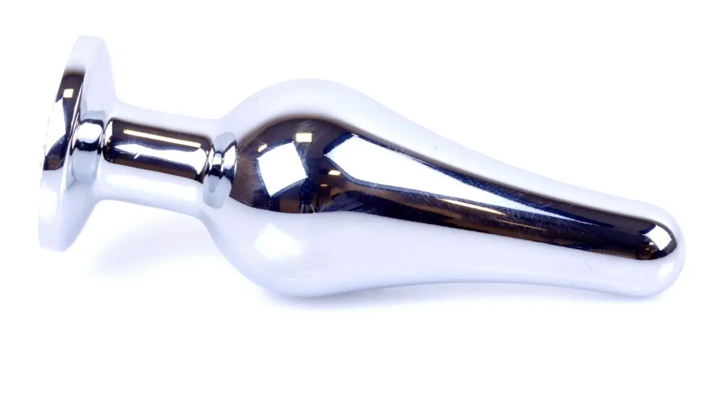 фото Анальна пробка Boss Series - Jewellery Silver BUTT PLUG Clear