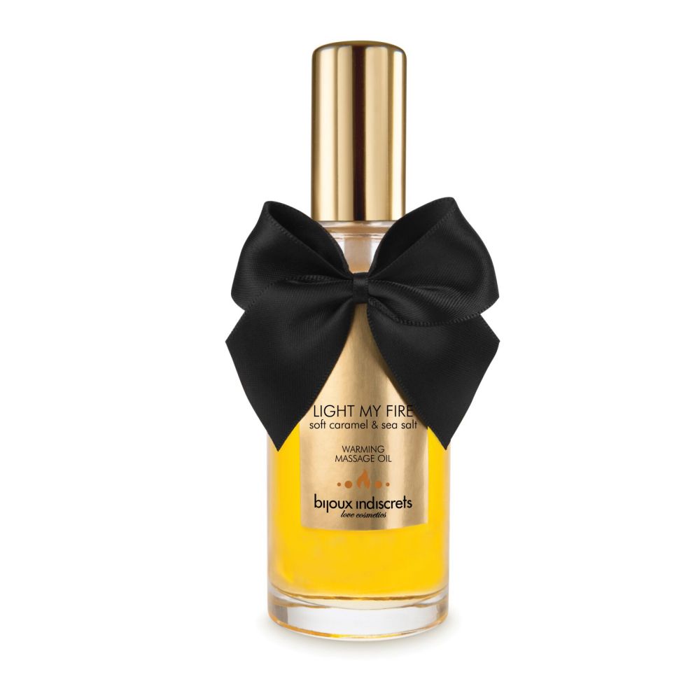 фото Розігріваюча олія Bijoux Indiscrets LIGHT MY FIRE - Caramel & Sea salt