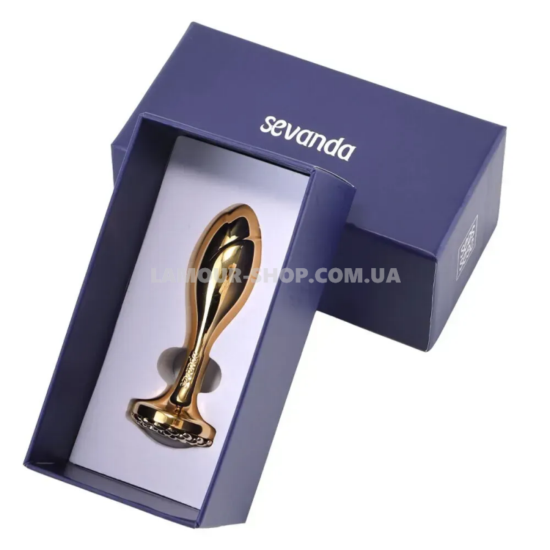 фото Анальна пробка  LOCKINK SEVANDA Pearl Rose-shape Anal Plug