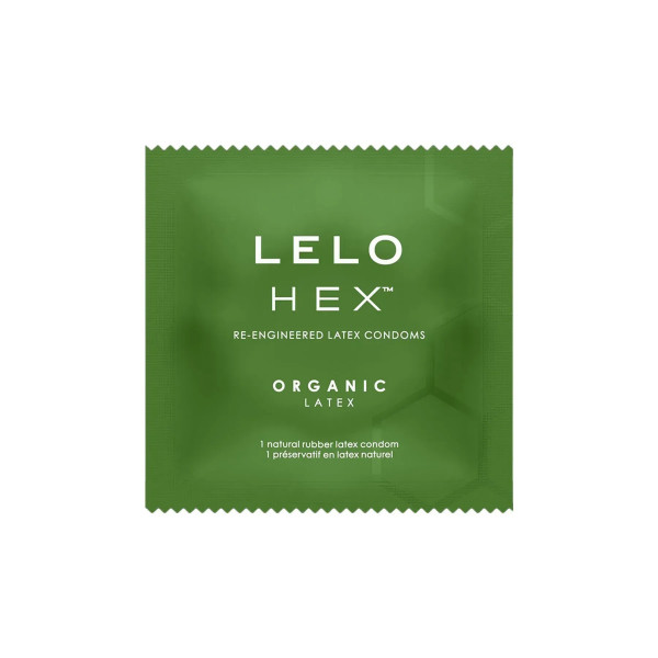 Презерватив  LELO HEX Condoms Organic латексні тонкі та суперміцні 1шт
