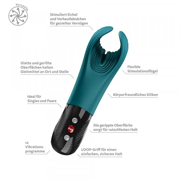 фото Вібратор для пеніса Fun Factory MANTA Bottle Green
