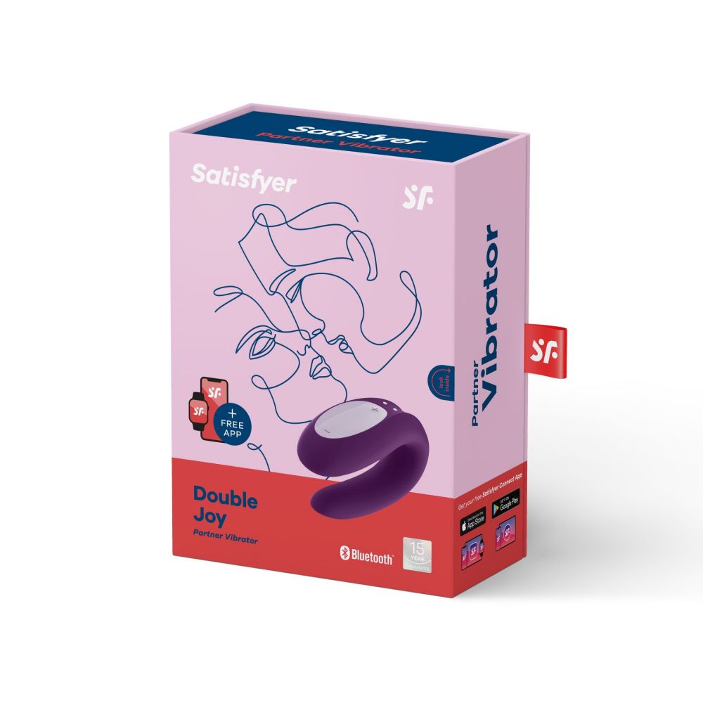 фото Вібратор для пар Satisfyer Double Joy Violet