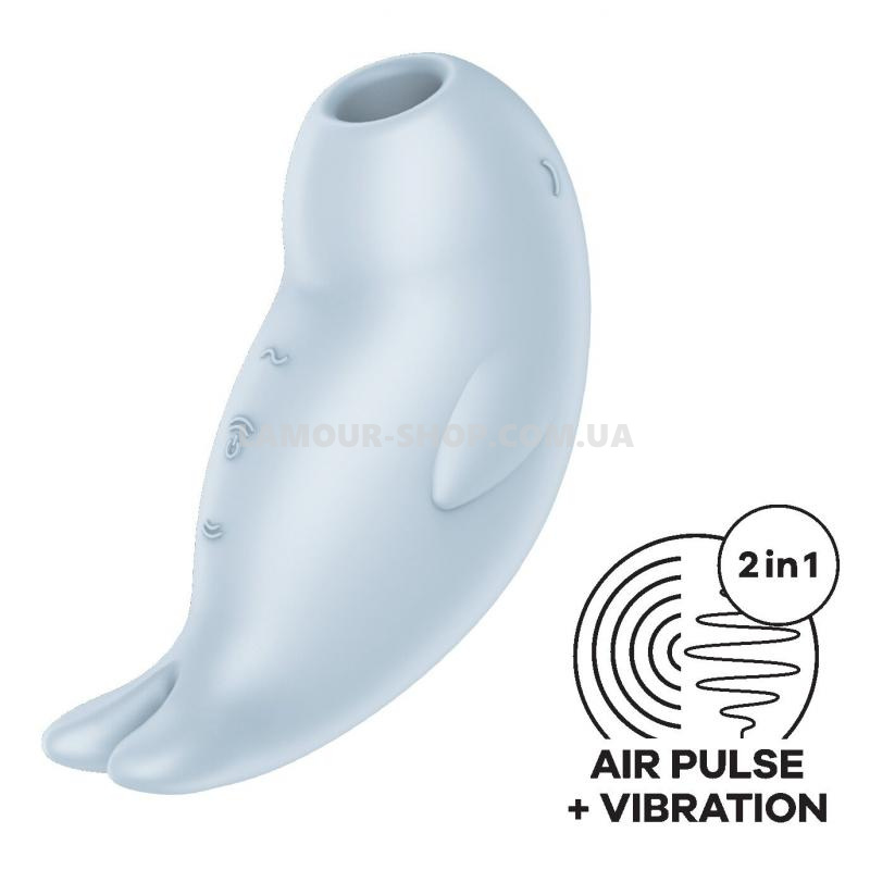 фото Вакуумний кліторальний стимулятор із вібрацією Satisfyer Seal You Soon