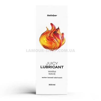 Лубрикант Satisfyer Juicy Lubricant Warm Wave water based 300 мл Лубрикант Satisfyer Juicy Lubricant Warm Wave water based 300 мл