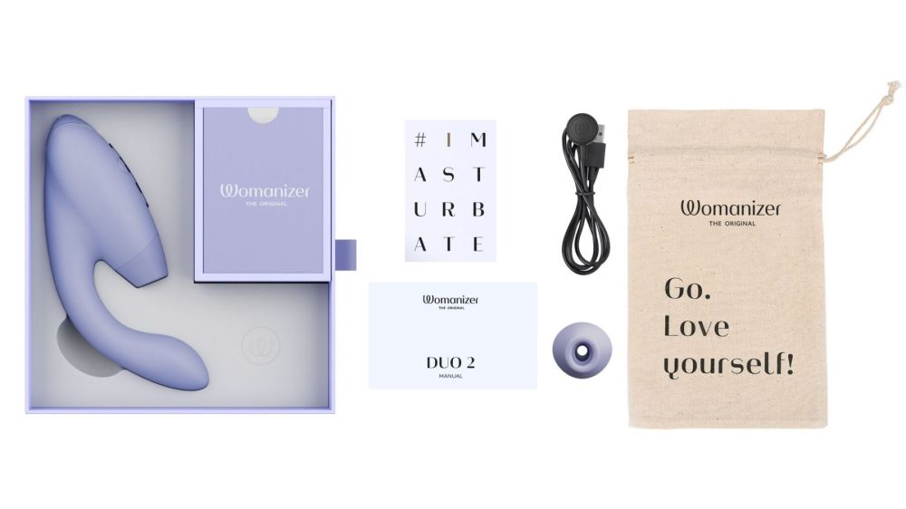 фото Вакуумний кліторальний стимулятор Womanizer Duo 2 - Lilac