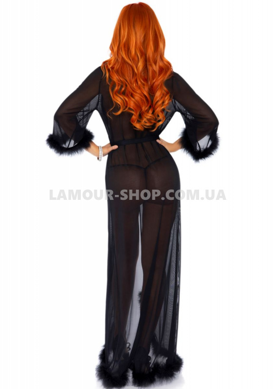 фото Комплект Marabou robe & string