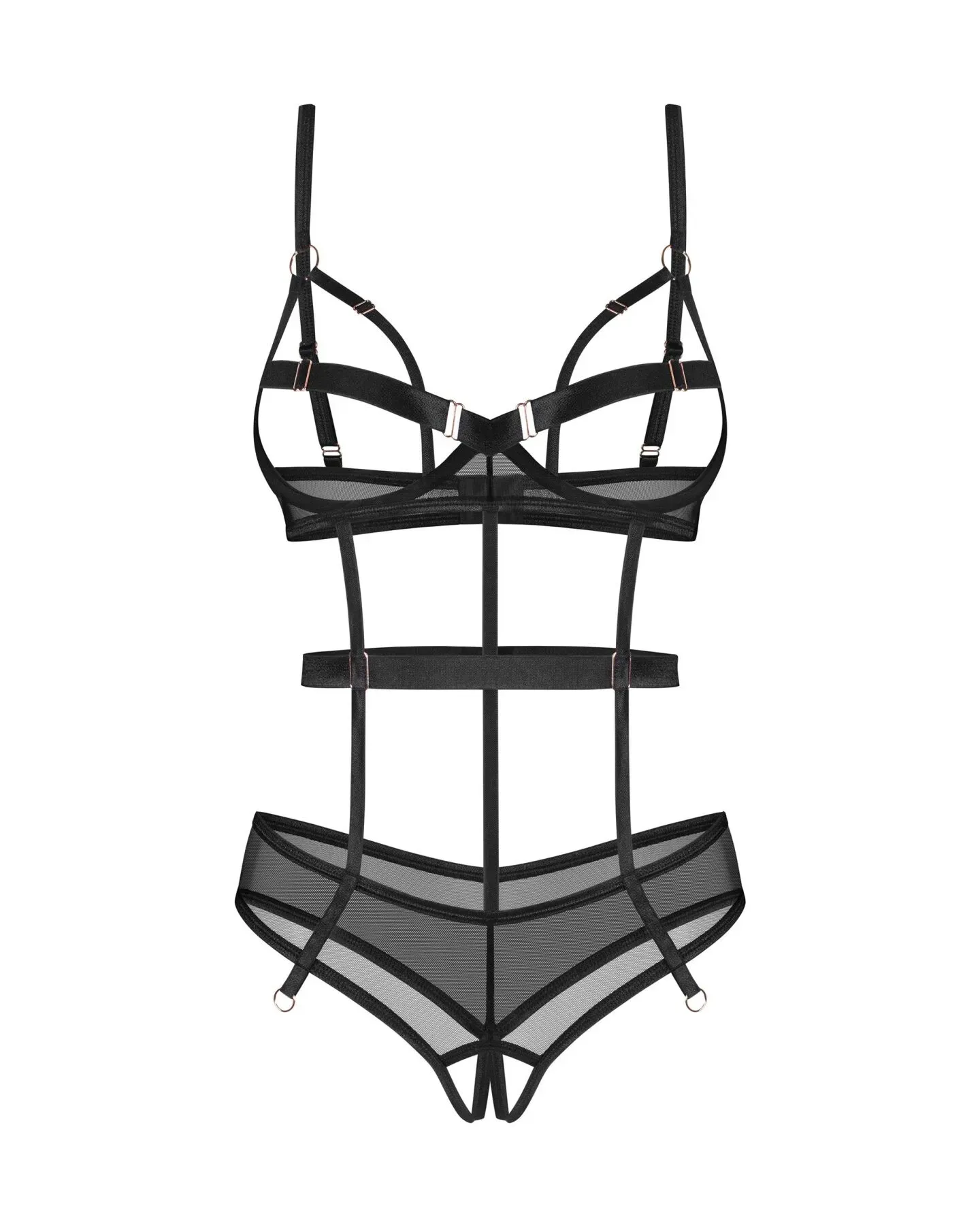 фото Боді Obsessive Euridia crotchless teddy M/L