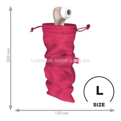 Мішечок для зберігання іграшок Satisfyer Treasure Bag L Pink Мішечок для зберігання іграшок Satisfyer Treasure Bag L Pink