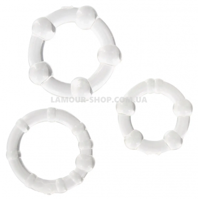 Набір ерекційних кілець Stay hard, Clear Набір ерекційних кілець Stay hard, Clear