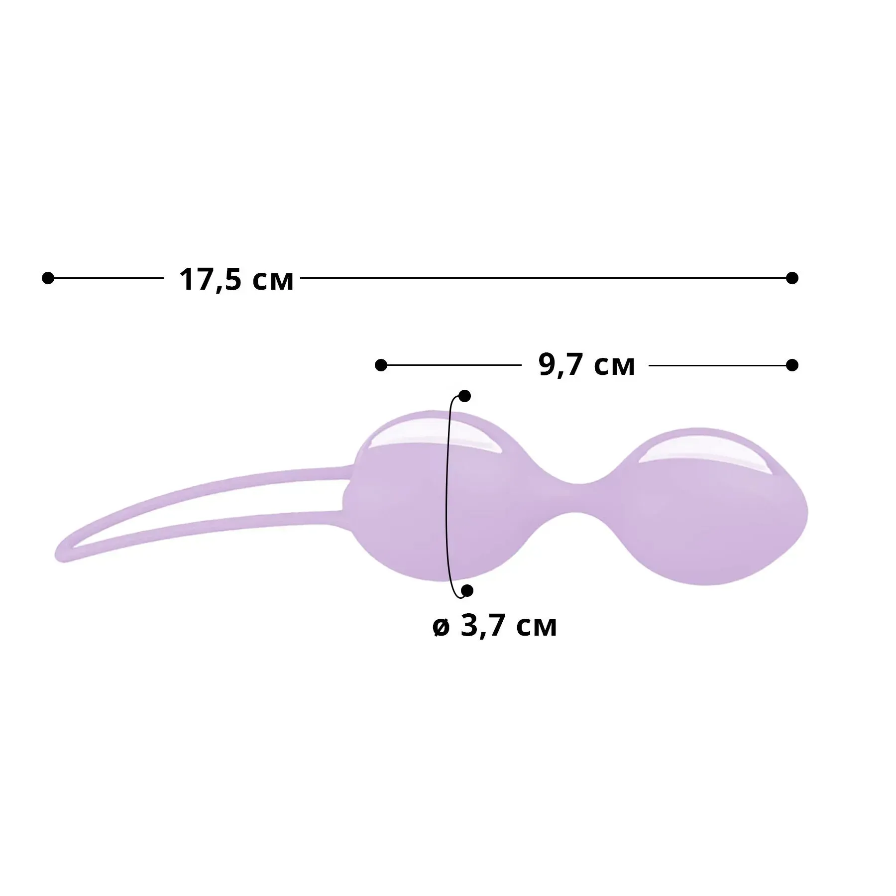 фото Вагінальні кульки Fun Factory SMARTBALLS DUO Purple