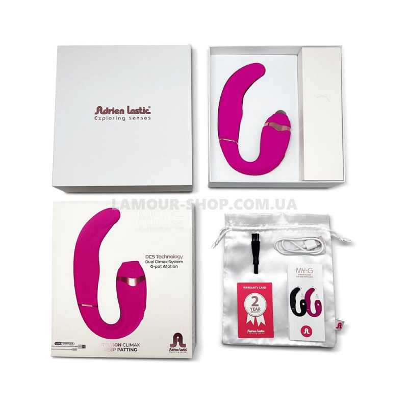 Adrien Lastic Пульсатор із вакуумною стимуляцією клітора Adrien Lastic My G (Pink) фото фото Пульсатор із вакуумною стимуляцією клітора Adrien Lastic My G (Pink)