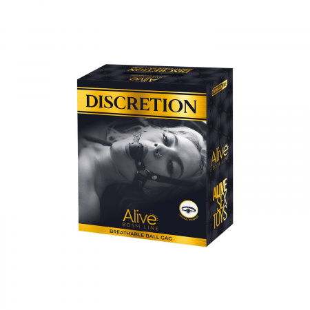 фото Повітропроникний кляп Alive Discretion Black