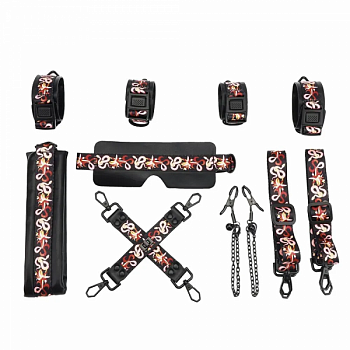 БДСМ-набір  LOCKINK The Flowering Serpent - Bondage Set, 7 шт.