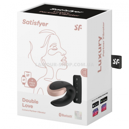 фото Смарт-вібратор для пар Satisfyer Double Love (Black)