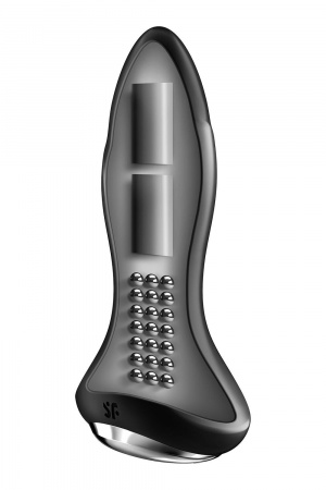 фото Анальна смарт вібропробка із перлинним масажем Satisfyer Rotator Plug 1+ Black