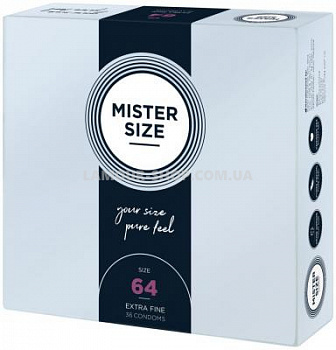 Презервативи Mister Size - pure feel - 64  товщина 0,05 мм