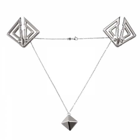 фото Затискачі для сосків LOCKINK Adjustable Nipple Clamps with Heavy P