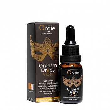 Краплі для клітора Orgie Orgasm Drops Vibe!, 15 мл, тепло-холод
