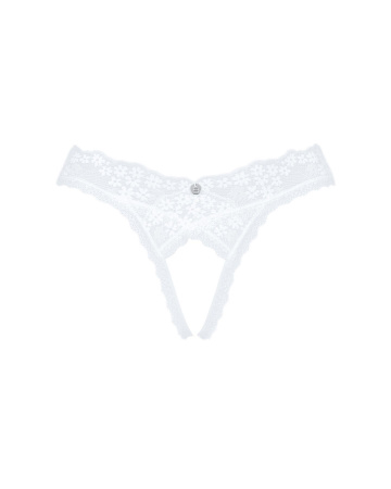 фото Мереживні танга з доступом Obsessive Heavenlly crotchless thong M/L, з доступом