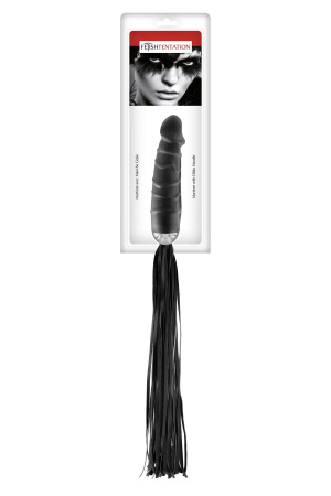 фото Флогер з ручкою-дилдо Fetish Tentation Whip with Dildo Handle