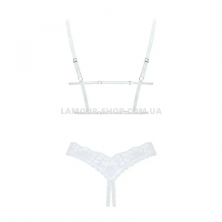 фото Комплект  Obsessive Heavenlly 2-pcs cupless set M/L, відкриті груди, з досту
