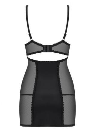 фото Комплект Amallie Chemise & Thong Black S/M