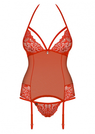 фото Корсет Corset & Thong Red S/M