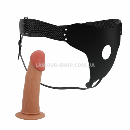 фото Страпон Pretty Love - HARNESS BRIEFS Stark Universal Strap-On Harness 6,9''