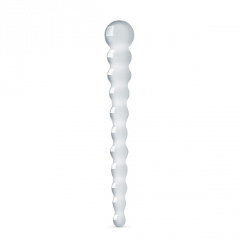 Скляний дилдо у вигляді намистин Gildo Glass Dildo No. 20