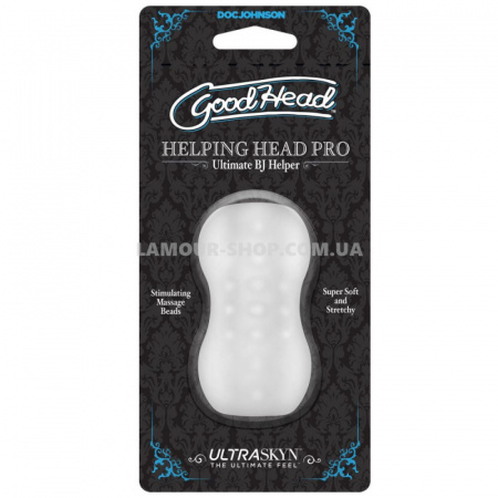 фото Мастурбатор Doc Johnson GoodHead - Helping Head Pro - Frost