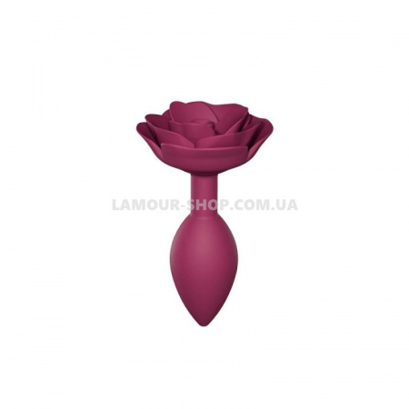 фото Силиконовая анальная пробка Love To Love OPEN ROSES M SIZE - PLUM STAR