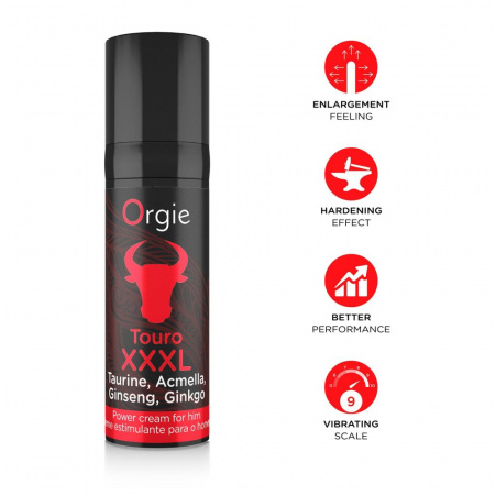 фото Крем для посилення ерекції Orgie Touro XXXL Power Cream, 15 мл