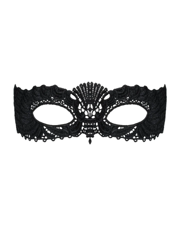 фото Мереживна маска Obsessive A700 mask, єдиний розмір, чорна