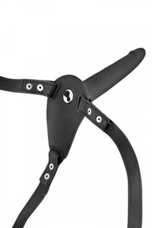 фото Страпон з вібрацією Fetish Tentation Vibrating Strap-On with Dildo Black