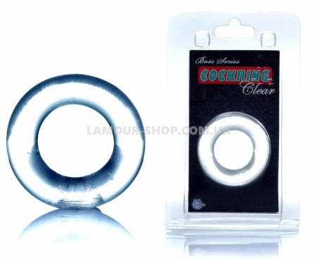фото Кільце ерекційне BOSS Cockring Clear