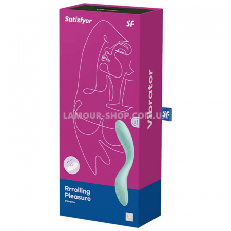 фото Вібратор із перловою стимуляцією точки G Satisfyer Rrrolling Pleasure Mint