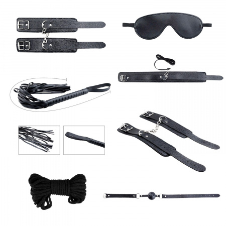 фото Набір аксесуарів БДСМ Alive Secret Desires Black BDSM Kit (8 pcs)