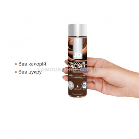 фото Змазка на водній основі JO H2O — Chocolate Delight (120 мл) без цукру