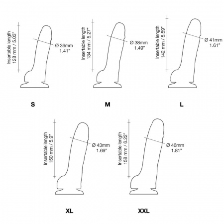 фото Реалістичний фалоімітатор Strap-On-Me SLIDING SKIN REALISTIC DILDO VANILLE - S
