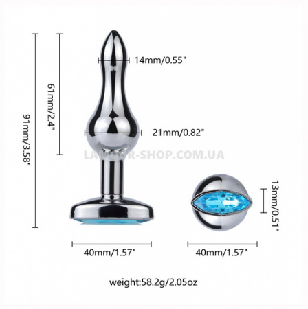 фото Анальная пробка Metal silver Plug