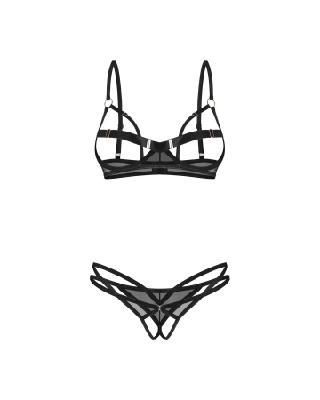 фото Комплект Obsessive Euridia 2-pcs crotchless set M/L