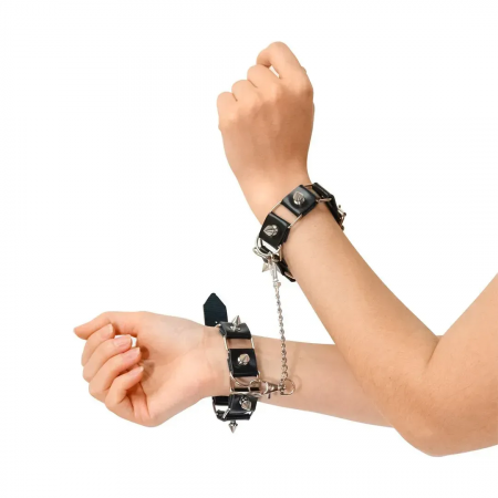 фото Набір  нашийник з повідцем, наручники та поножі Art of Sex - Cassandra