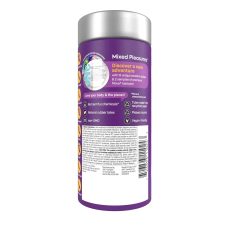 фото Презервативи ONE Mixed Pleasures, 24 шт, 8 видів, лубрикант у комплекті