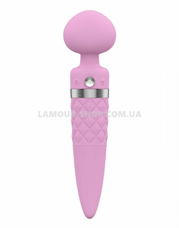 фото Вібромасажер 2в1 PILLOW TALK - Sultry Pink, масажер і вібратор з ротацією