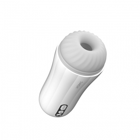 фото Мастурбатор з вібрацією Svakom Robin White, ультрам'який рукав, функція Boost