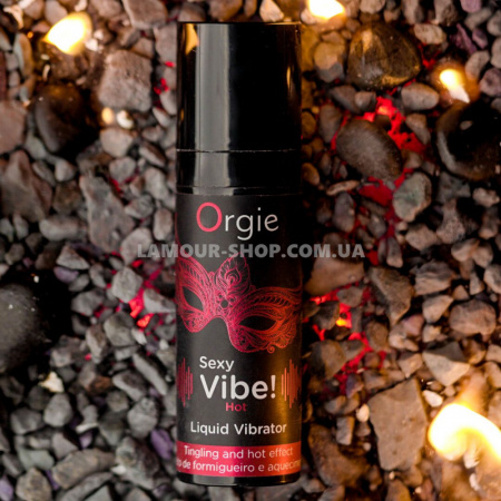 фото Рідкий вібратор Orgie Sexy Vibe! Hot, 15 мл, зігрівальний