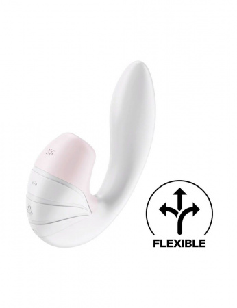 фото Вакуумний вібратор Satisfyer Supernova White, 2 положення ствола