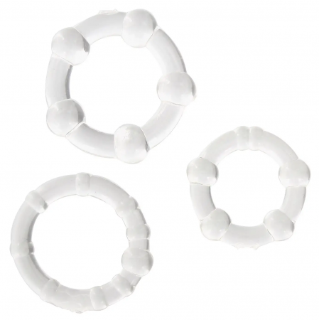 фото Набір ерекційних кілець Stay hard, Clear